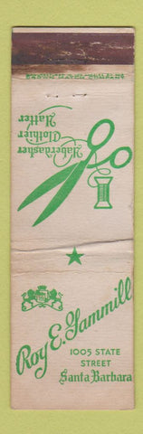 Matchbook Cover - Roy Gammill Haberdasher Santa Barbara CA CROWN WEAR