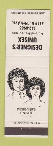 Matchbook Cover - Designer's Unisex Hair Salon