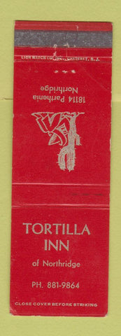 Matchbook Cover - Tortilla Inn Northridge NJ? WEAR
