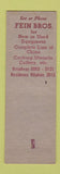 Matchbook Cover - Fein Bros Restaurant Tavern Supply Milwaukee WI
