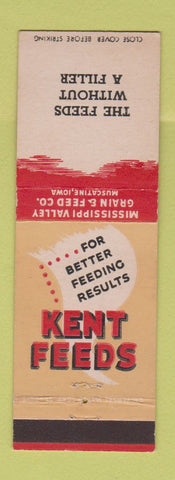 Matchbook Cover - Kent Feeds Muscatine IA