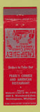 Matchbook Cover - Pearl's Chinese American Restaurant Birmingham MI RED
