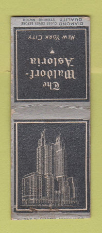 Matchbook Cover - Waldorf Astoria Hotel New York City DQ BOBTAIL WEAR