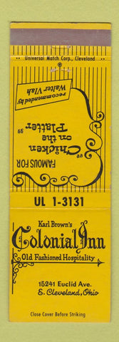 Matchbook Cover - Colonial Inn East Cleveland OH