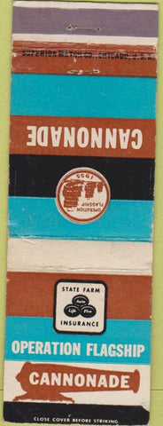 Matchbook Cover - State Farm Insurance Cannonade