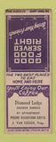 Matchbook Cover - Diamond Lodge Rockford? IL STAR BOBTAIL