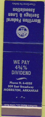 Matchbook Cover - Merrilton Federal Savings AR