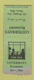 Matchbook Cover - Cotterman's Restaurant Dover OH BOBTAIL WEAR