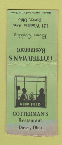 Matchbook Cover - Cotterman's Restaurant Dover OH BOBTAIL WEAR