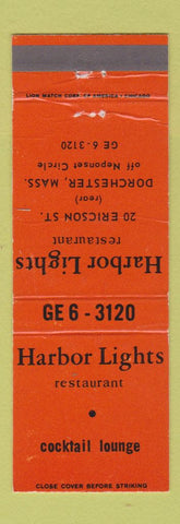 Matchbook Cover - Harbor Lights Restaurant Dorchester MA