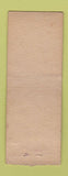 Matchbook Cover - Four Roses Ernie Reed CROWN BOBTAIL WORN
