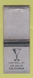 Matchbook Cover - Bar? La Jolla CA BOBTAIL