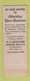Matchbook Cover - AJ Levy Cigars Tobacco New York City WORN