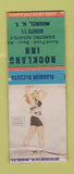 Matchbook Cover - Rockland Inn Moores NY pinup BOBTAIL WEAR