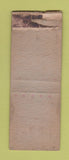 Matchbook Cover - Goudzwaard Coal American Match For Safety BOBTAIL WORN
