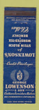 Matchbook Cover - George Lowenson Clothes Portland OR WEAR
