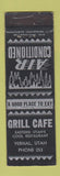 Matchbook Cover - Grill Cafe Vernal UT MERCHANT low phone # WEAR