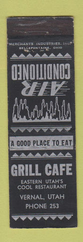 Matchbook Cover - Grill Cafe Vernal UT MERCHANT low phone # WEAR