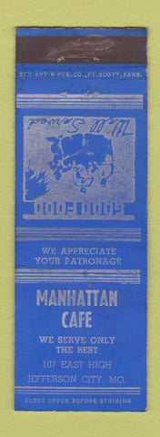 Matchbook Cover - Manhattan Cafe Jefferson City MO