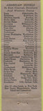 Matchbook Cover - Harrisburger Hotel Harrisburg PA