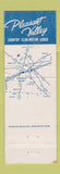 Matchbook Cover - Pleasant Valley Country Club Golf Sutton MA WEAR