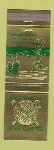 Matchbook Cover - Gord Watson's Golf Center Milwaukee WI