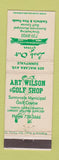 Matchbook Cover - Art Wilson Golf Shop Look Out Inn Sunnyvale CA