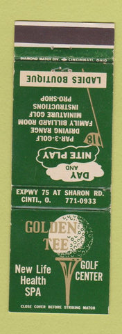 Matchbook Cover - Golden Tee Golf Center Cincinnati OH