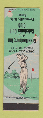 Matchbook Cover - Graeffenburg Inn Caledonia Golf Club Fayetteville PA