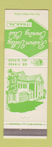 Matchbook Cover - Radnor Valley Country Club Ithan PA
