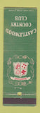 Matchbook Cover - Castlewood Country Club Pleasanton CA