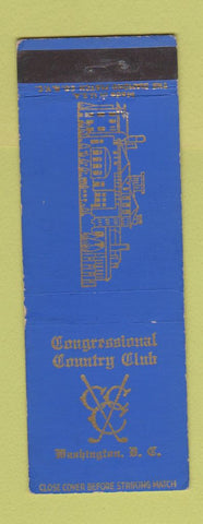 Matchbook Cover - Congressional Country Club Washington DC