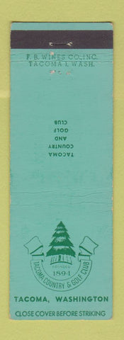 Matchbook Cover - Tacoma Country and Golf Club WA