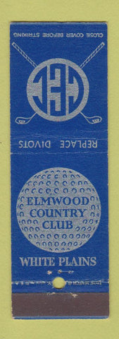 Matchbook Cover - Elmwood Country Club White Plains NY