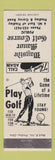 Matchbook Cover - Wayside Manor Golf Course Findlay OH