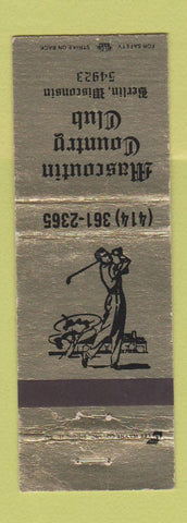 Matchbook Cover - Mascoutin Country Club Berlin WI WEAR