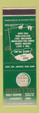 Matchbook Cover - Golden Tee Golf Center Cincinnati OH