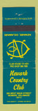 Matchbook Cover - Newark Country Club Newark DE WORN