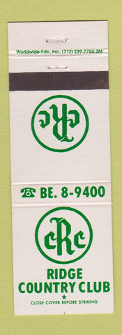 Matchbook Cover - Ridge Country Club