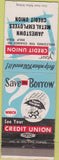 Matchbook Cover - Jamestown Metal Employees Credit Union