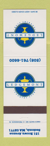Matchbook Cover - Ledgemont Country Club Seekonk MA