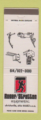 Matchbook Cover - Ruger Stratton Equipment Uhrichsville OH