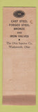 Matchbook Cover - Ohio Injector Company Wadsworth OH