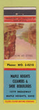 Matchbook Cover - Maple Heights Cleaners OH #1