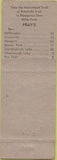 Matchbook Cover - Pray's Cabins gas oil Kokadjo ME