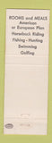 Matchbook Cover - Brookview Manor Canadensis PA