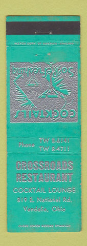 Matchbook Cover - Crossroads Restaurant Vandalia OH