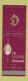 Matchbook Cover - The Colony Restaurants Cincinnati OH