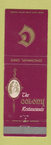 Matchbook Cover - The Colony Restaurants Cincinnati OH