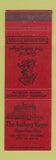 Matchbook Cover - Anthony Wayne Hotel Hamilton OH
